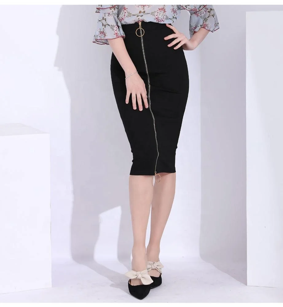 

Women Bandage Skirt Black Long Sexy jeans skirt, wholesale Pencil Skirts Women Office Black High Waist Zipper Slim skirts office