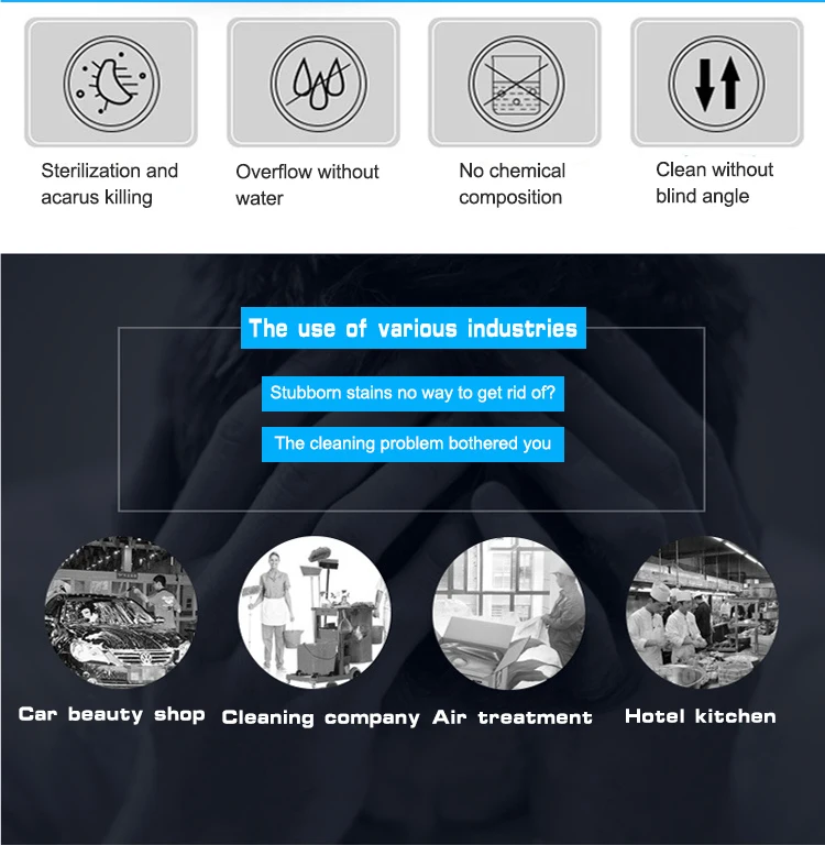 Electric handy portable steam cleaner for car wash/ home use