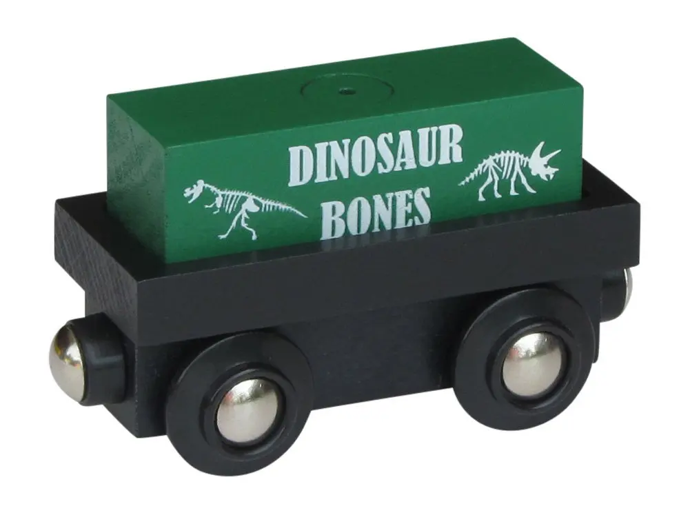 Cargo Car with removable "Dinosaur Bones" magnetic cargo wooden train