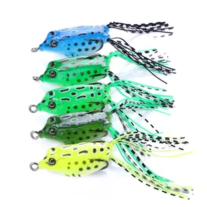 Hengjia Soft frog Plastic fishing lures 5.5cm 8g floating Fishing pesca China frog lure Suppliers free shipping