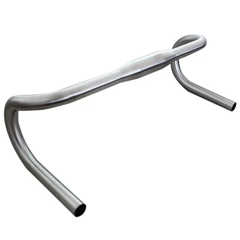 

factory price Titanium dropbar bend handlebar for road bike or racing bike, Silver