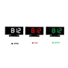 Hotel Collection Color-Black Case with Red LED Digits Digital Alarm Table Clock with Dimmable Curved Screen