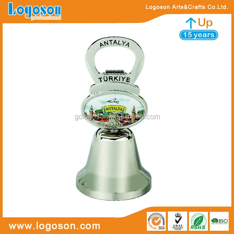 Antalya Tourism Souvenir Bells Shiny Nickel Decoration Desk Bell