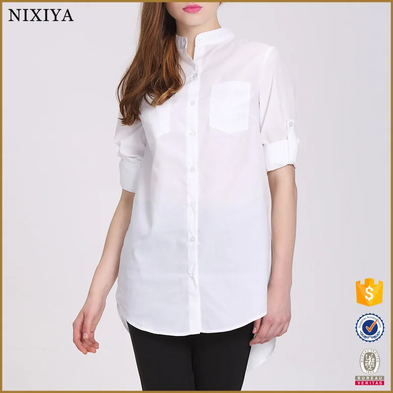 Plus Size Wholesale Ladies Formal Shirt Design 3/4 Sleeve Shirt - Buy ...