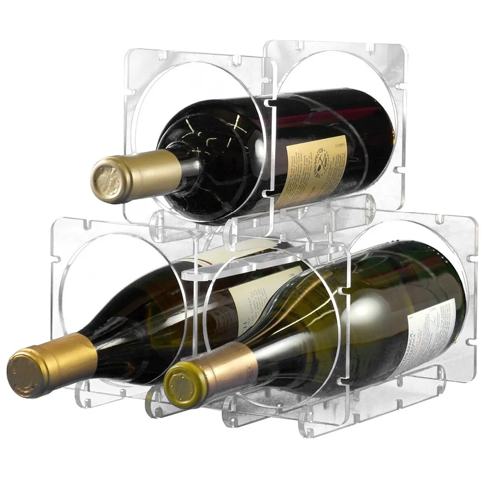 Acrylic Wine Bottle Storage Rack Acrylic Wine Stopper Holder Display