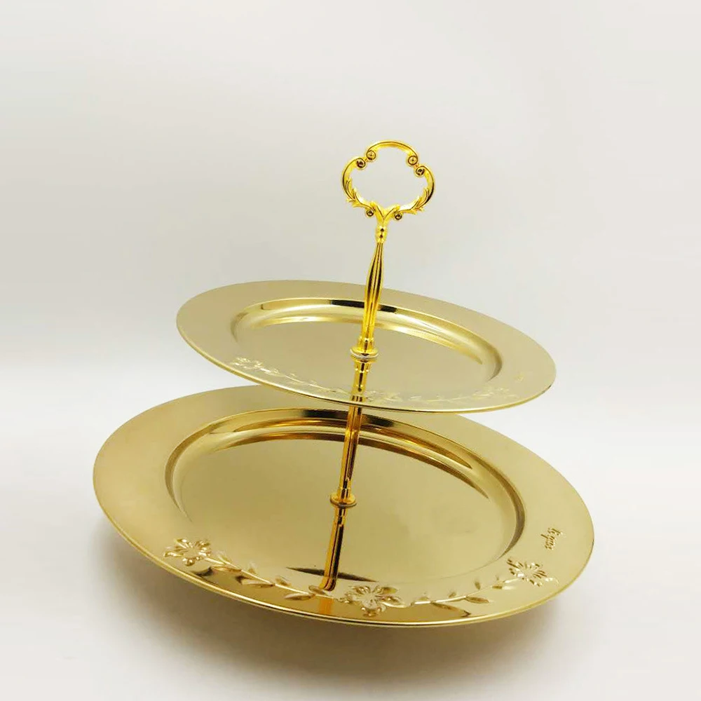 Stainless Steel 3 Tier Serving Dish Gold Color/food Serving Tray Buy
