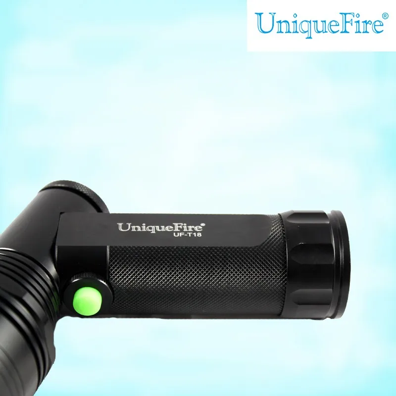 UniqueFire 4000Lumens incandescent test torch light model right angle flashlight