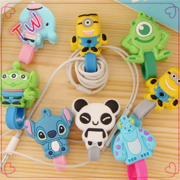 

Japan latest popular cartoon animal rope winder,Factory price Fashion Hot New Silicone earphone cable winder, Multiple colors