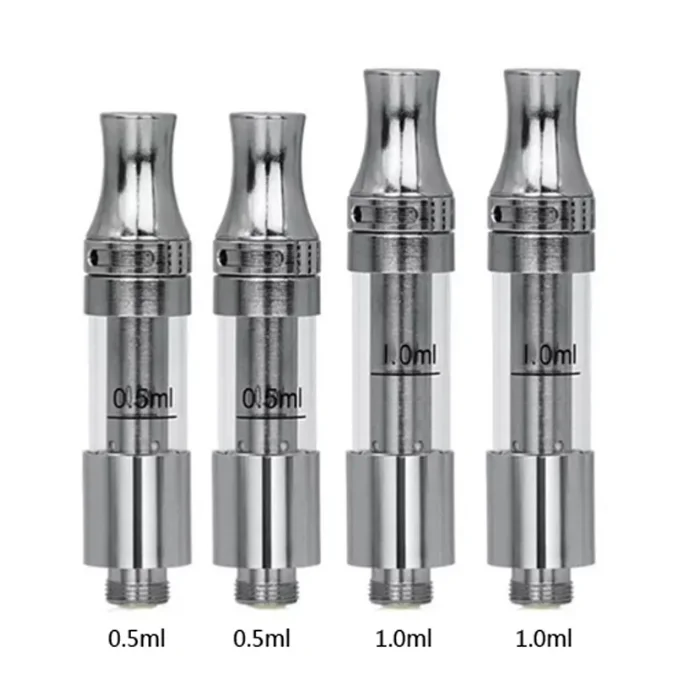 

Pyrex glass adjustable airflow metal round tip V9 cartridge ceramic cartridge cbd for 510 vape pen