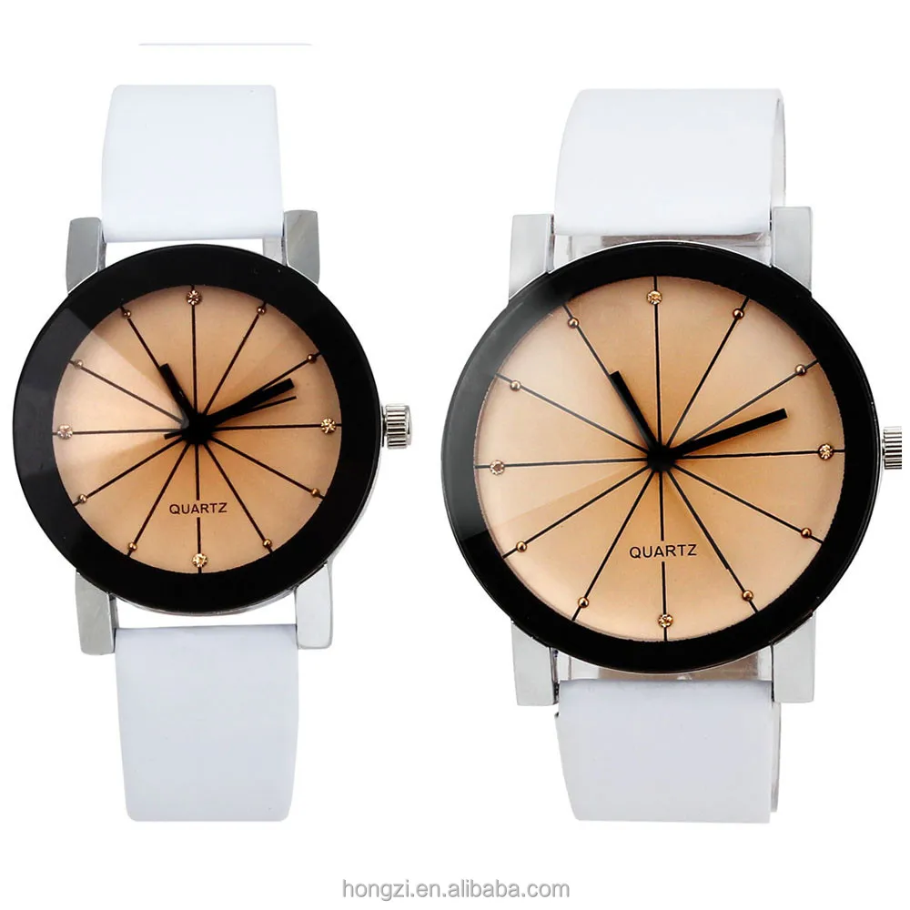 

Men Hours Lovers Couple Quartz Watch Mens Fashion PU Leather Women's Dress Clock Brand Relogio Reloj Women Wrist Watches