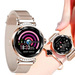 H2 2019 New Luxury Smart Fitness Bracelet Women Blood Pressure Heart Rate Monitoring Wristband Lady Watch Gift For Friend