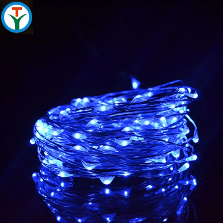 New arrival custom Christmas 100L blue flash Led 2835 copper wire diwali light string lights