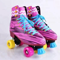 

Pink Soy Luna Patines PVC Wheel MOQ 1 Pair Quad Roller Skate for Women Children
