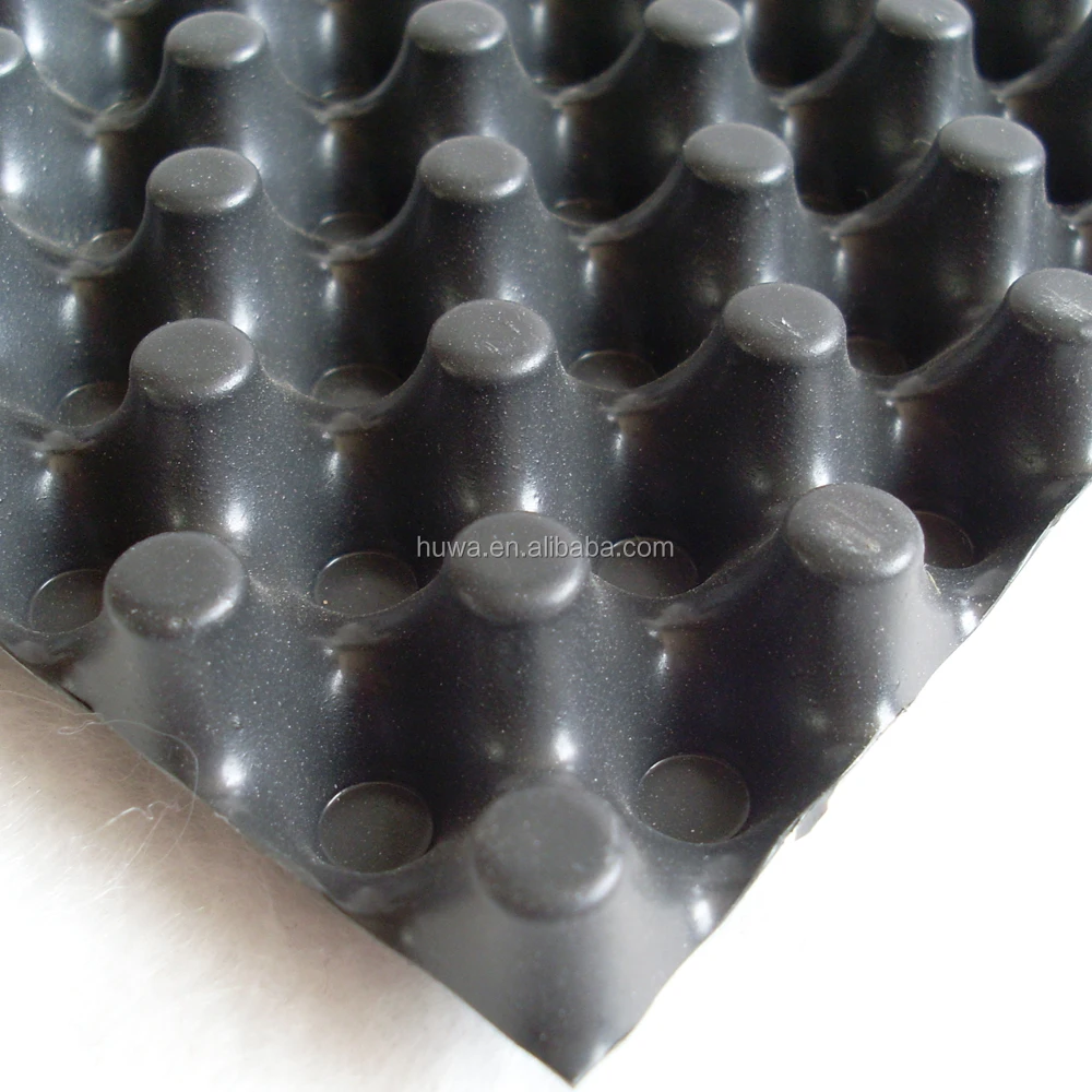 
lightweight roofing materials cavity garden dimple strip root barrier drainage cell sheet board 