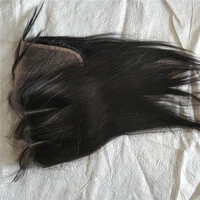 

Letsfly free shipping 5pcs On sale silky straight 4X4 three parts swiss lace hair Brazilian virgin hair top closure