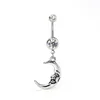 Surgical steel belly button rings women navel jewelry with healthy dangle alloy
