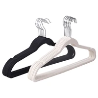 

Wholesale non clip clothes hanger flocking velvet coat hanger