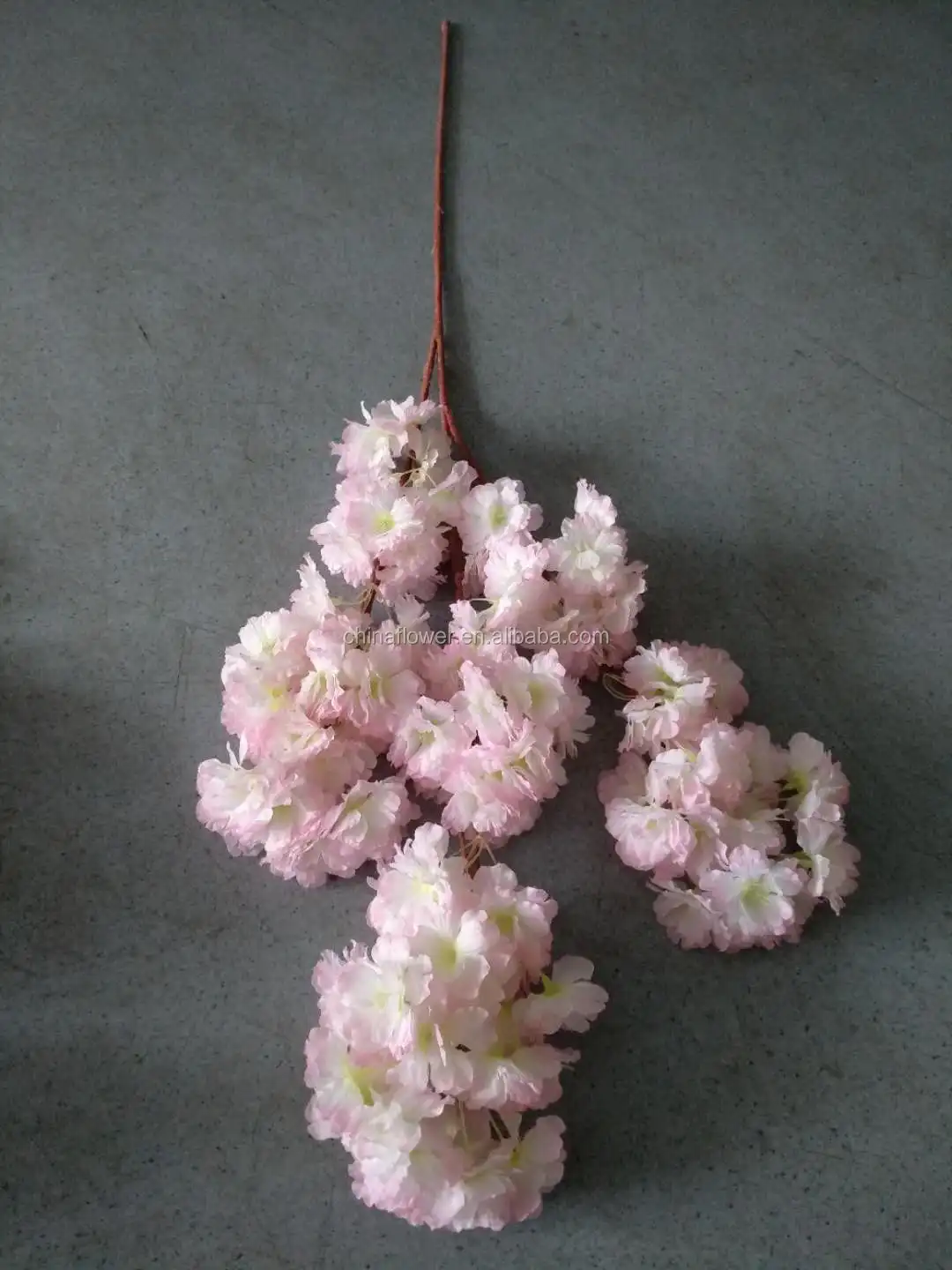 Fc6002 Wholesale Silk White Artificial Cherry Blossom Branches For Sale