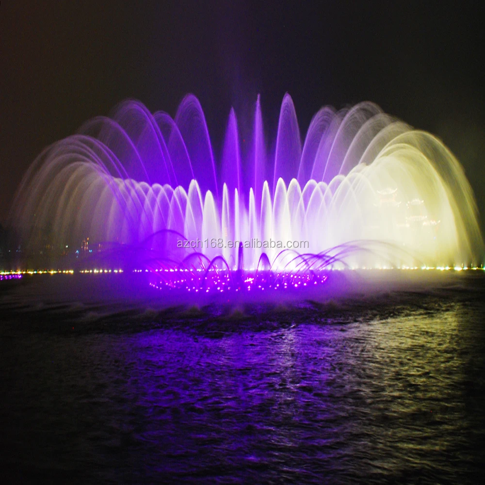 Large Music Dancing Water Fountain Round Fountain On Lake Design By Aus