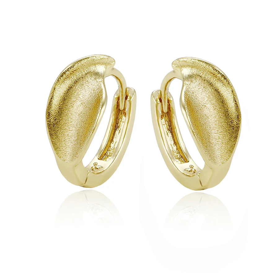 

92361 xuping 2 gram gold beautiful earring huggies,14k gold color light weight simple earring for women, N/a