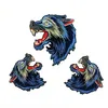 2018 Visual wolf 3d custom embroidery patch wholesales