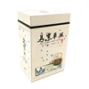 Fancy right angles rectangular tea tin box with air holes