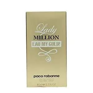 paco Rabanne Lady Million Eau My Gold Eau de Toilette Spray, 2.7 Ounce