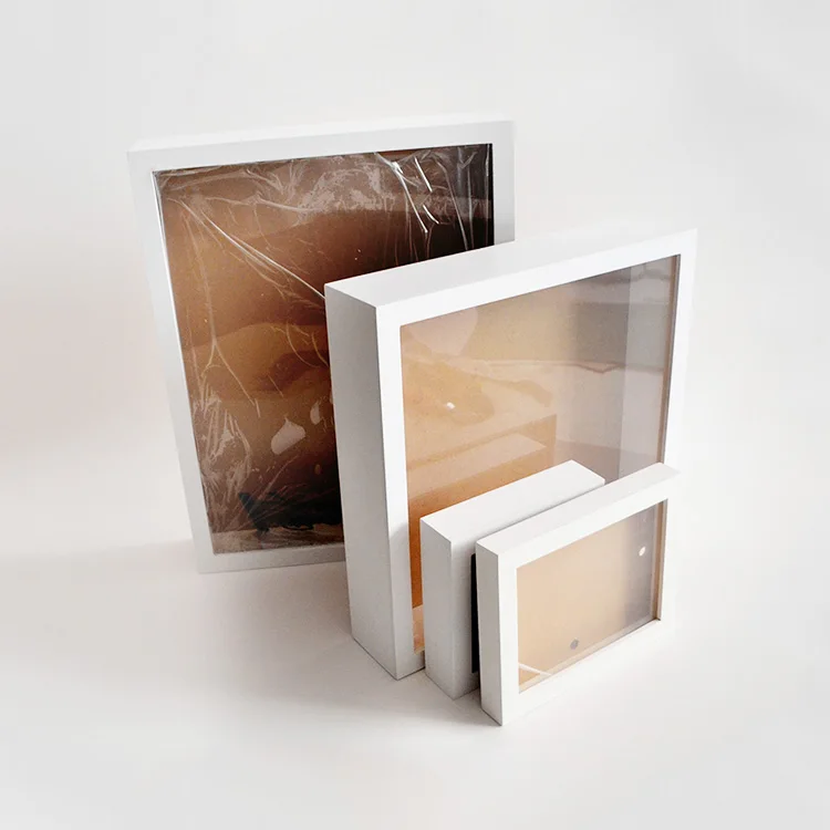 Customized Empty Solid Wood Shadow Box Frames With Transparent Window Buy Square Shadow Box