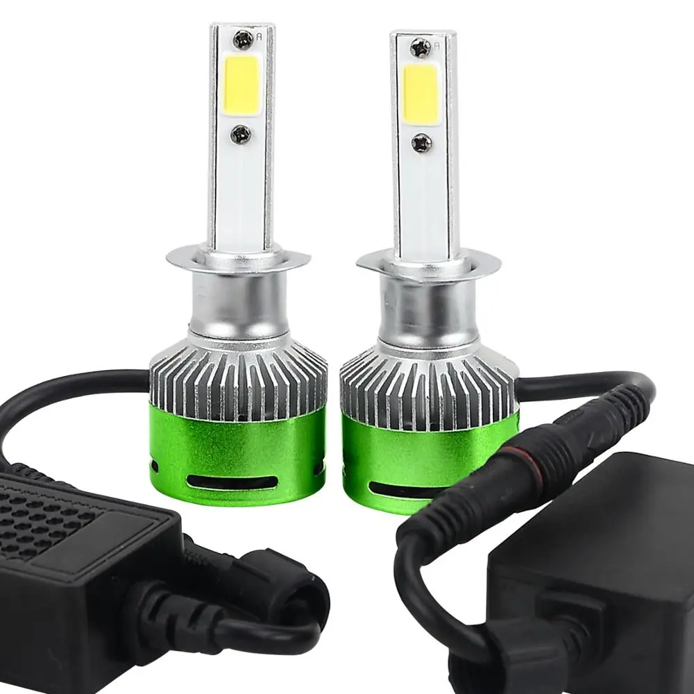 Cheaper price best bright G4 h1 h3 h7 9005 led lamp green led headlight bulb