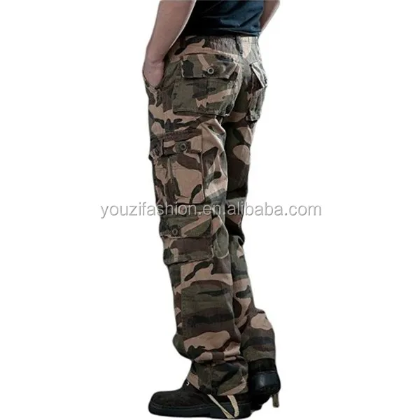 mens cargo camo trousers