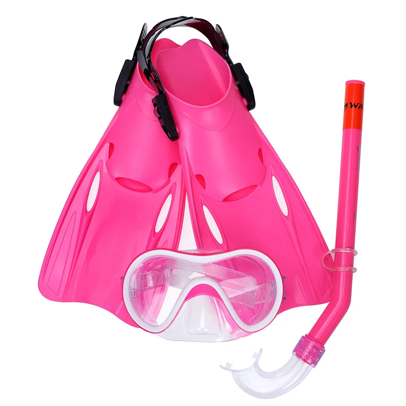 

kid children China best sale clear tempered glasses silicone strap swimming diving mask snorkel set