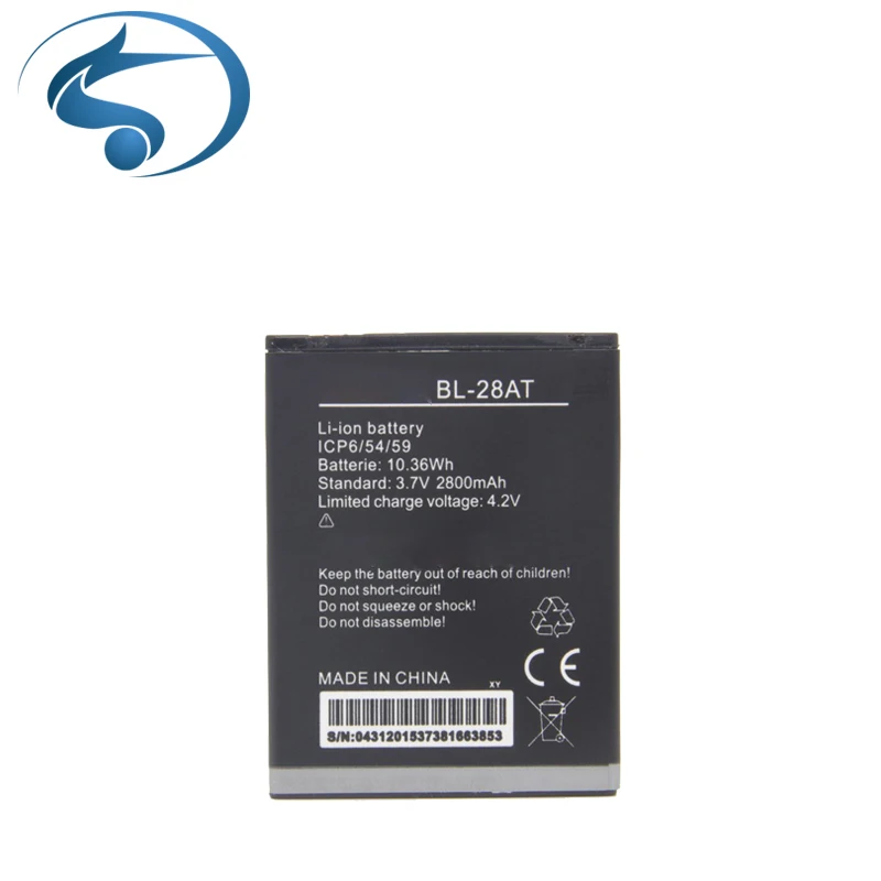 

wholesale Full Capacity Battery For TECNO Mobile battery BL-28AT 2500mAh li-Polymer cellphone battery, Black