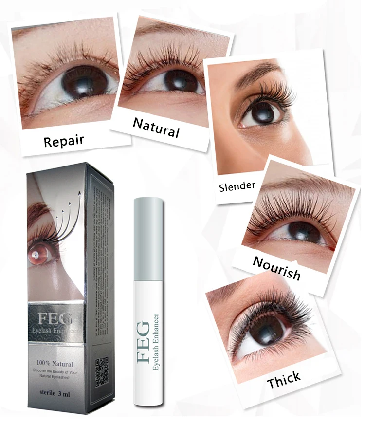 

Hot seller!Mascara manufacturer offer feg eyelash enhancer ingredients FEG eyelash serum for eyelash growth private label, Transparent