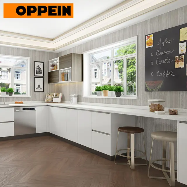 Oppein Italian Kitchen Cabinet Manufacturers Removable Laminate