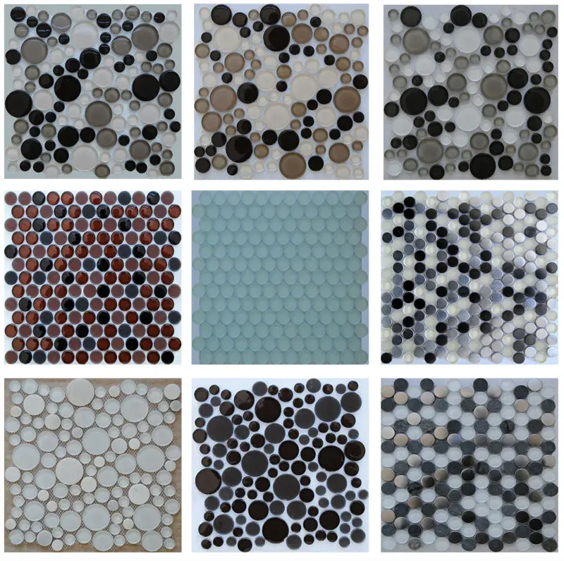 Tile Round Mosaic Medallion Floor Patterns,Swimming Pool Mosaics,Glass Mosaic Tiles Circles