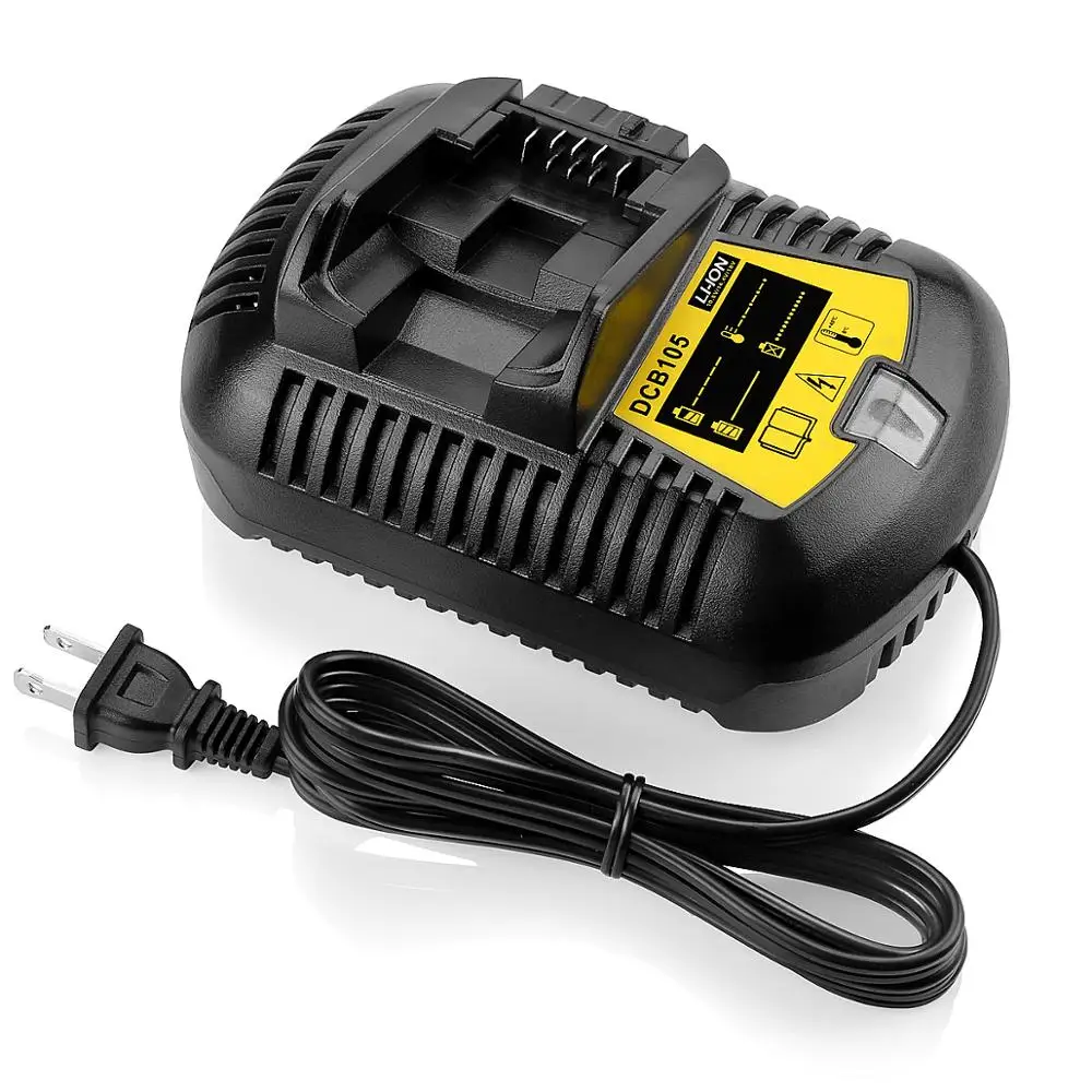 

Low Price 10.8V - 20V Battery Charger for Dewalt Battery 4.5AchargerDCB105 DCB201 DCB204 Factory, Black