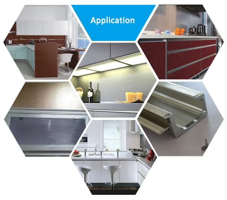 Modular Kitchen Cabinet/ cupboard/extruded anodized aluminum kitchen cabinet door frame