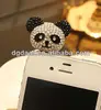 Cell phone dustproof plug crystal dust plugs panda dust plug