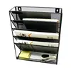 Multi-function 2019 office magazine bath toy desk organizer wall mounted mesh metal hanging wall file organizer