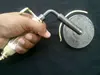Superb Custom Made Damascus Pizza Cutter