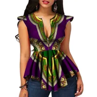 

Africa Style Women Modern Fashions Womens Tops Dashiki African Print Clothes Tops Shirt Plus Size M-6XL Women Clothing WY2556