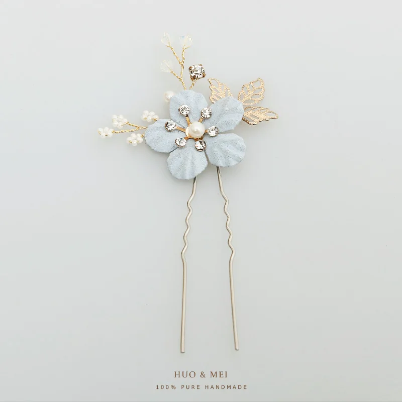 Wholesale Customized Wedding Jewellery Hair Comb Handmade Crystals Pearl Bridal Hair Accessories