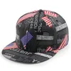 Factory custom american flag and old newspaper printing leather snapback cap/hat