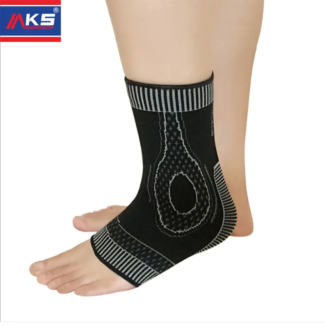 

Ankle Foot Brace Compression Support Sleeve for Women Men Sprains Strain Arthritis Weak Ankles, Black+gray