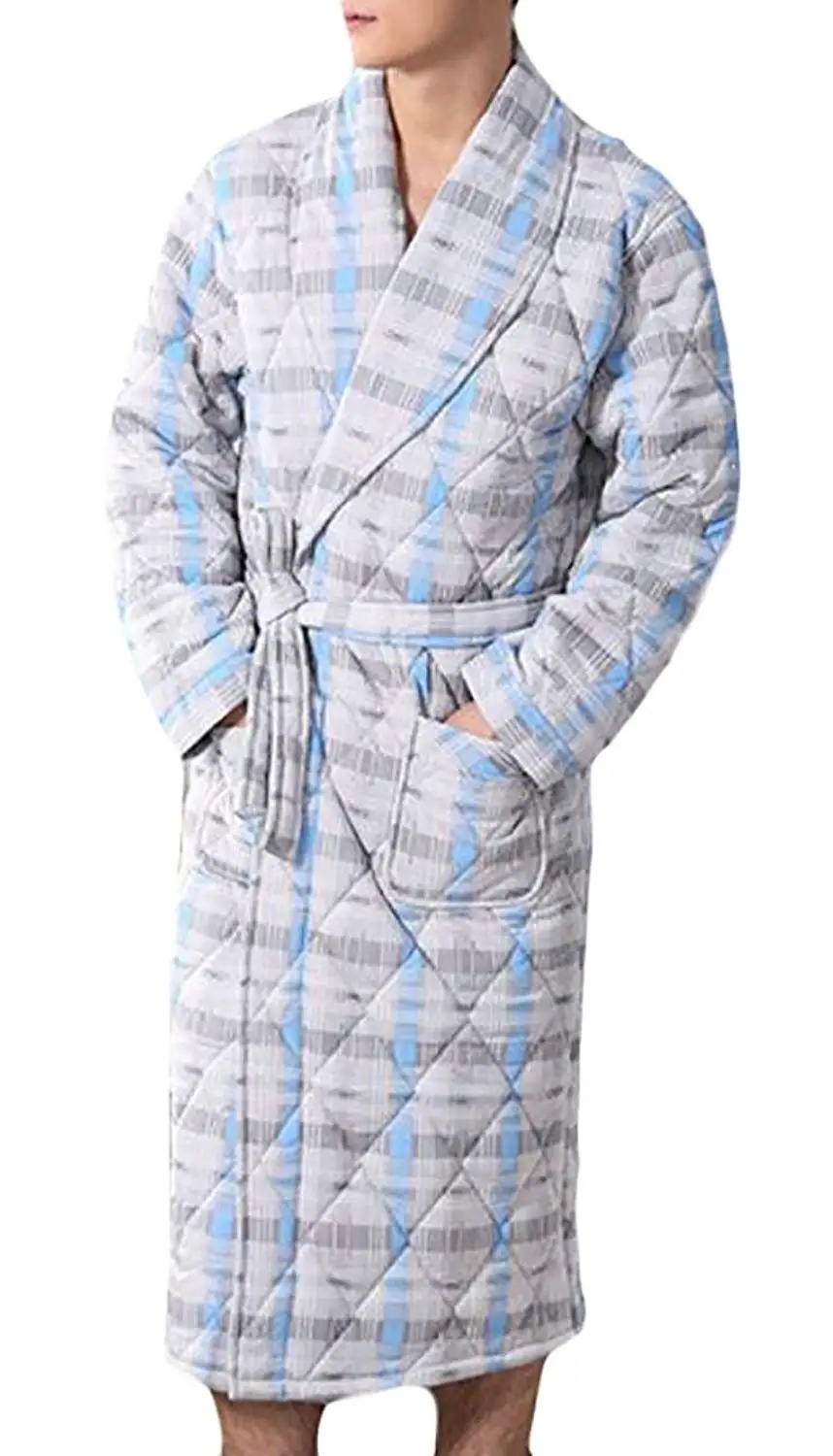 mens quilted robe