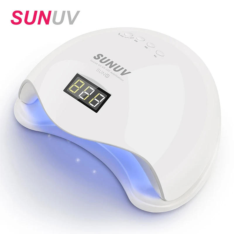 

Amazon top seller 2018 SUNUV SUN5 PLUS 100-240v 48w nail dryer Smart 2.0 professional lamp, White