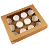 High quality inner divider foldable custom design food grade packaging takeaway cake boxes kraft paper cake box with pvc window