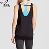 Women's Performance Banded Bottom Tank Yoga Gym Active Wear Tops