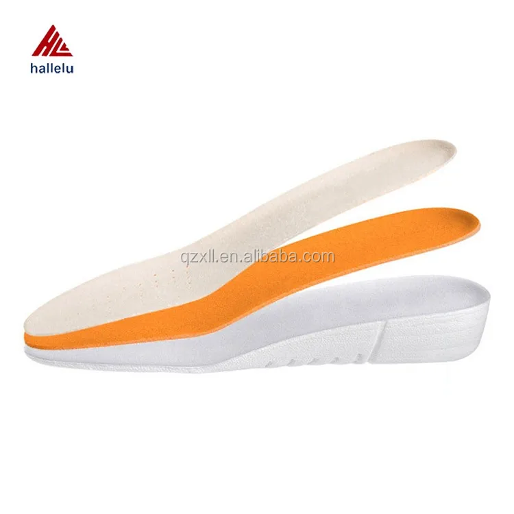 Invisiable Height Increasing Shoes Insole Bean Micro Fiber Breathable High Elastic EVA Casual Shoes Insole.jpg