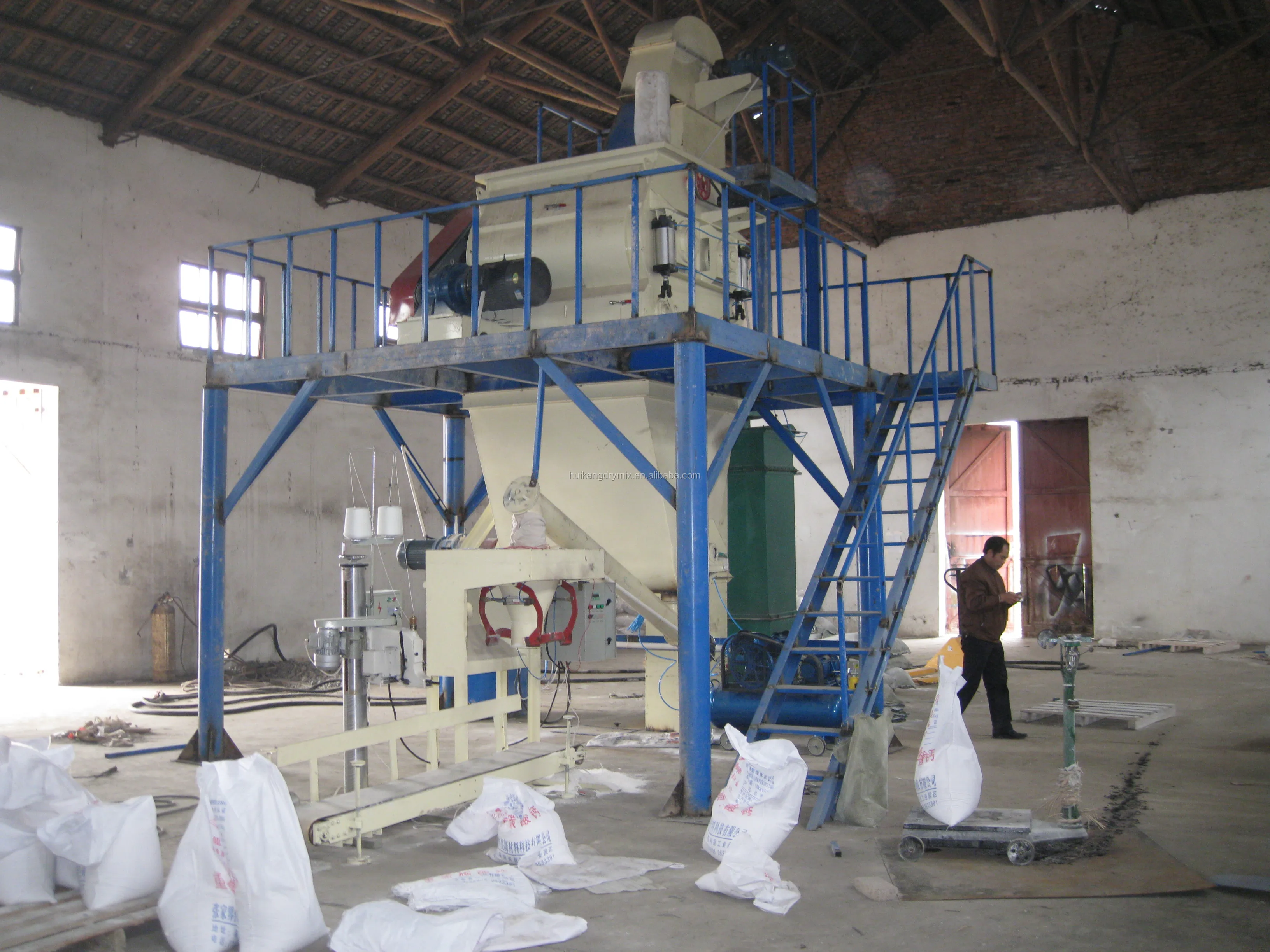 Dry Premix Bag Masonry Cement Sand Mix Machine For Wall Plaster Mortar/ Heavy Duty Durable
